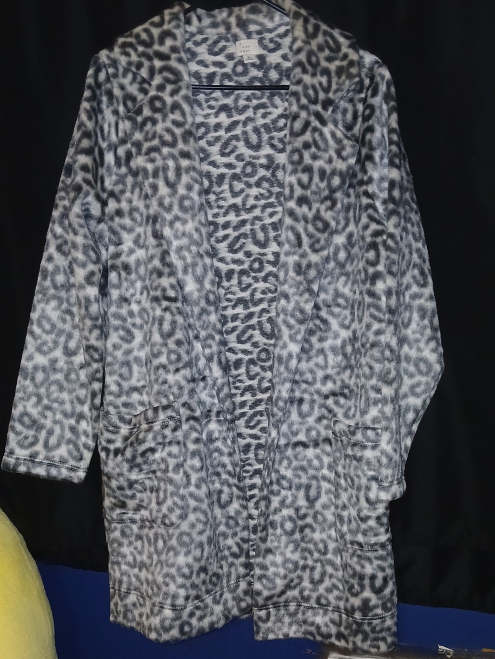 Leopard Print Blazer Like Jacket With Pockets